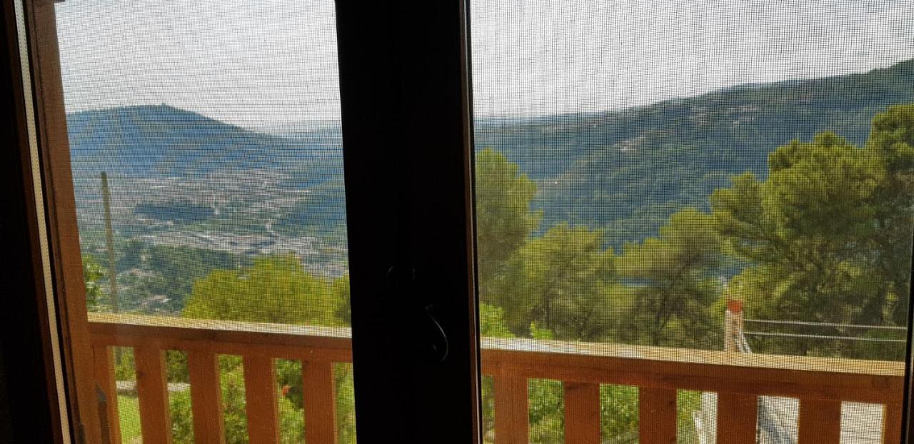 Le Chalet De La Pierreraie Cote D'Azur Piscine Terrasse Et Vue Mer Drap Esterno foto